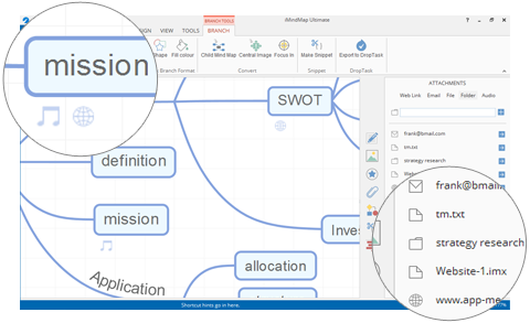 attached map document systems touch